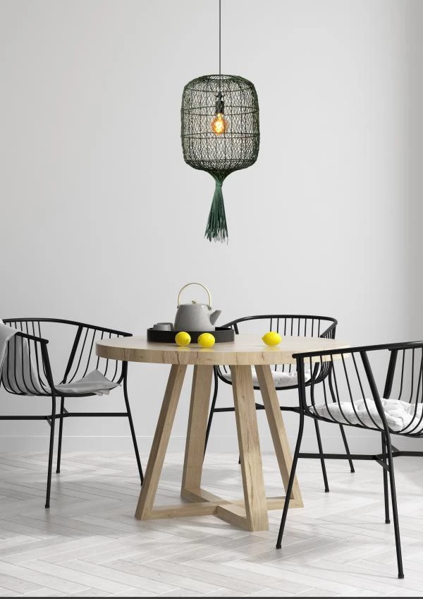 Lucide GARVE - Hanglamp - Ø 40 cm - 1xE27 - Groen - sfeer 3